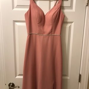 Soft pink long dress